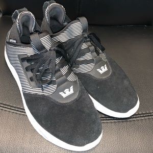 Supra Titanium Black/White Men’s 9.5 Tennis Shoe